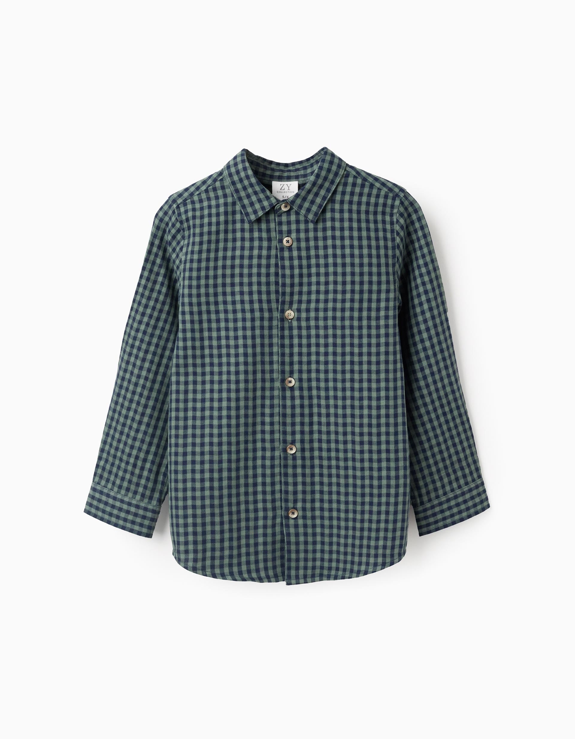 Camisa Cuadros Verde