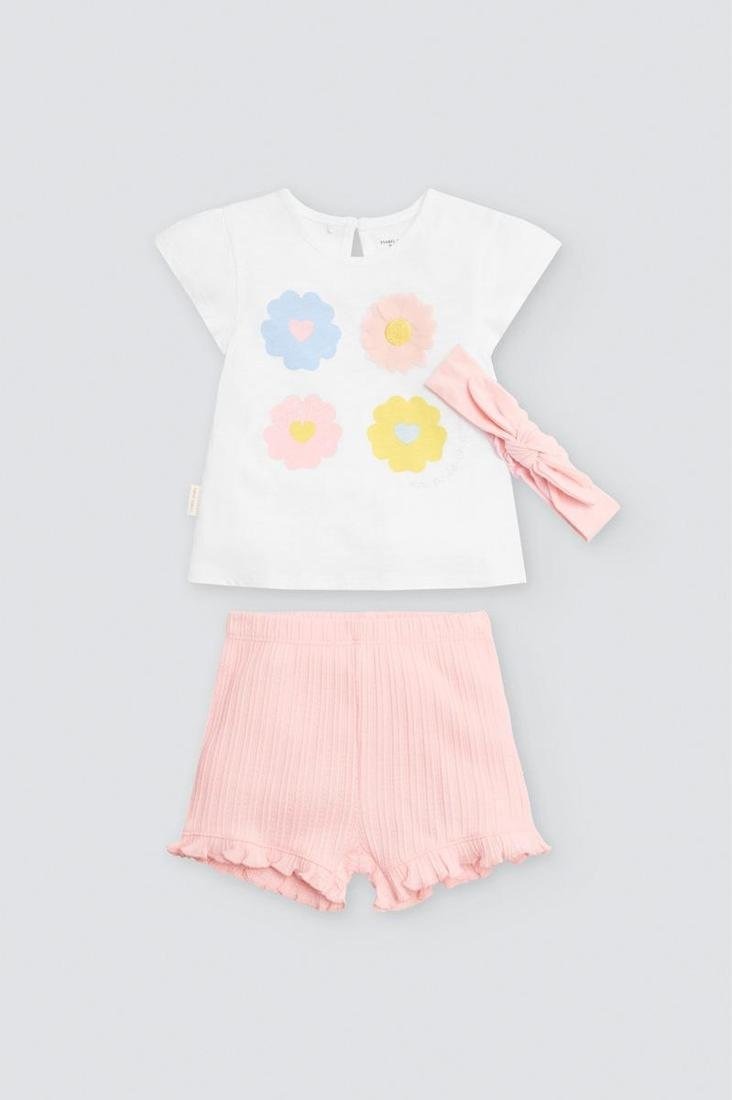 Conjunto Tres Piezas Flor
