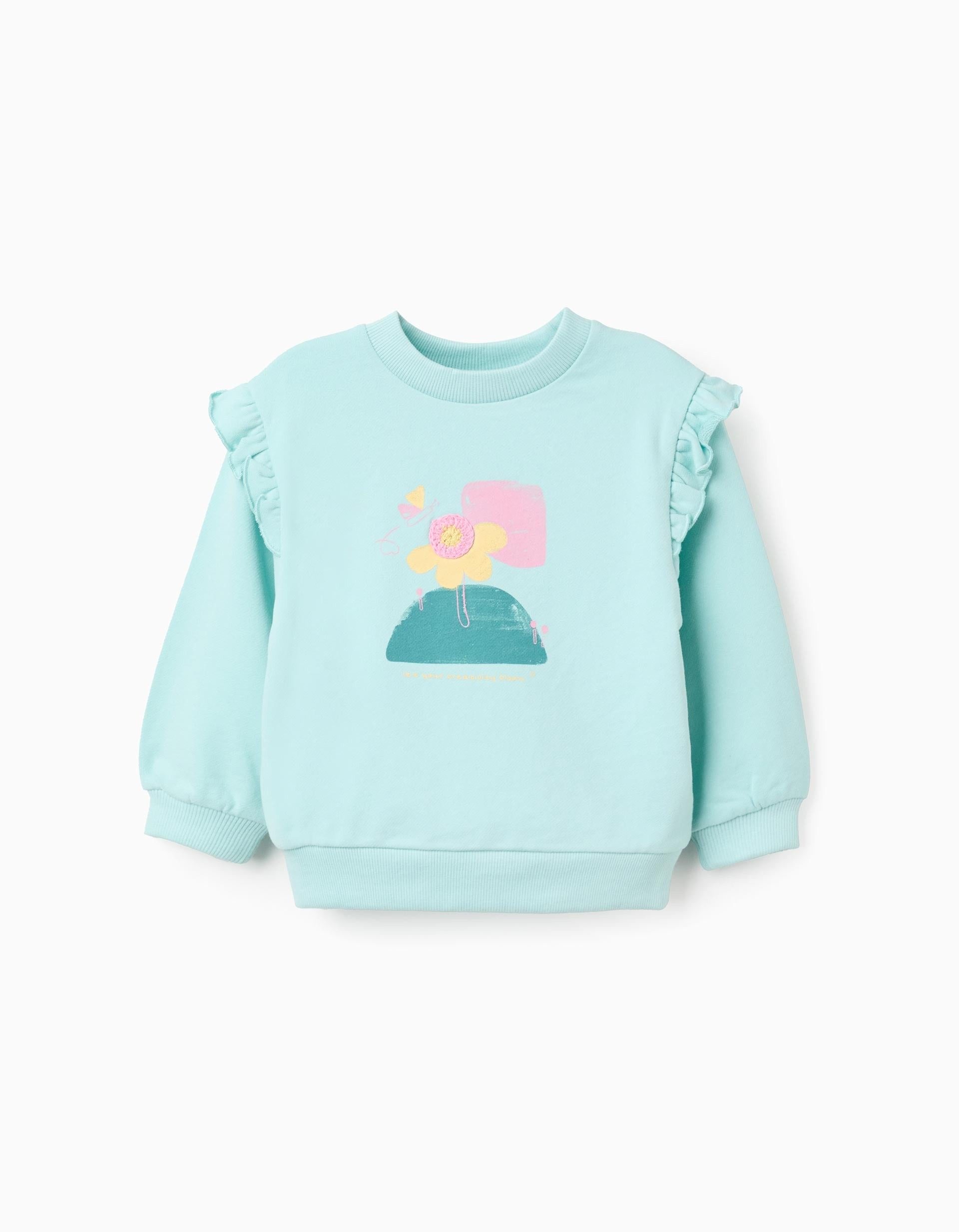 Sudadera Flor Ganchillo Bebe