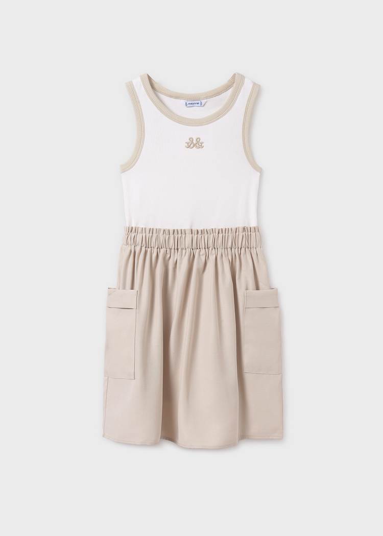 Vestido Mayoral Efecto Dos Piezas