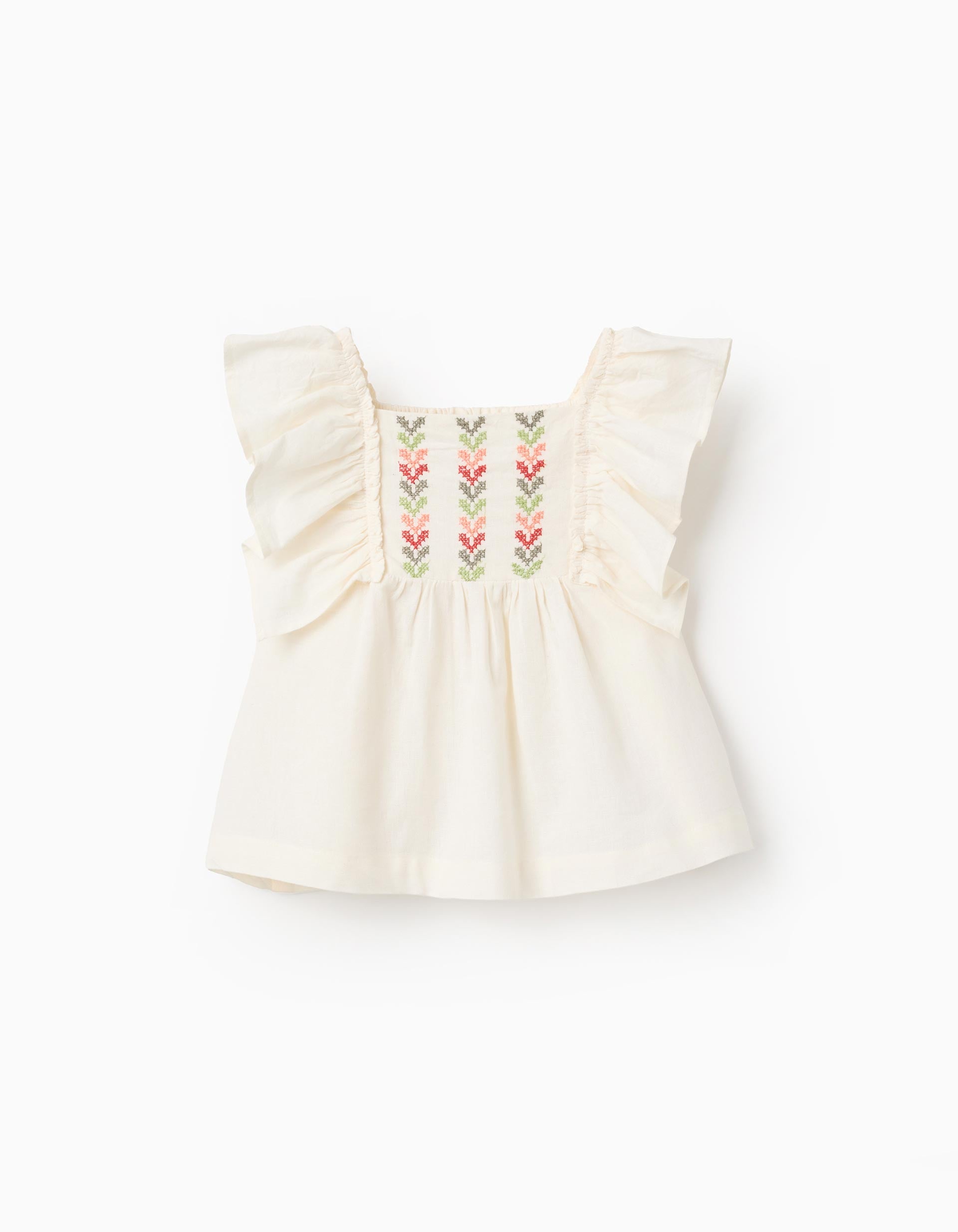 Blusa Imitacion Lino Bebe Zippy