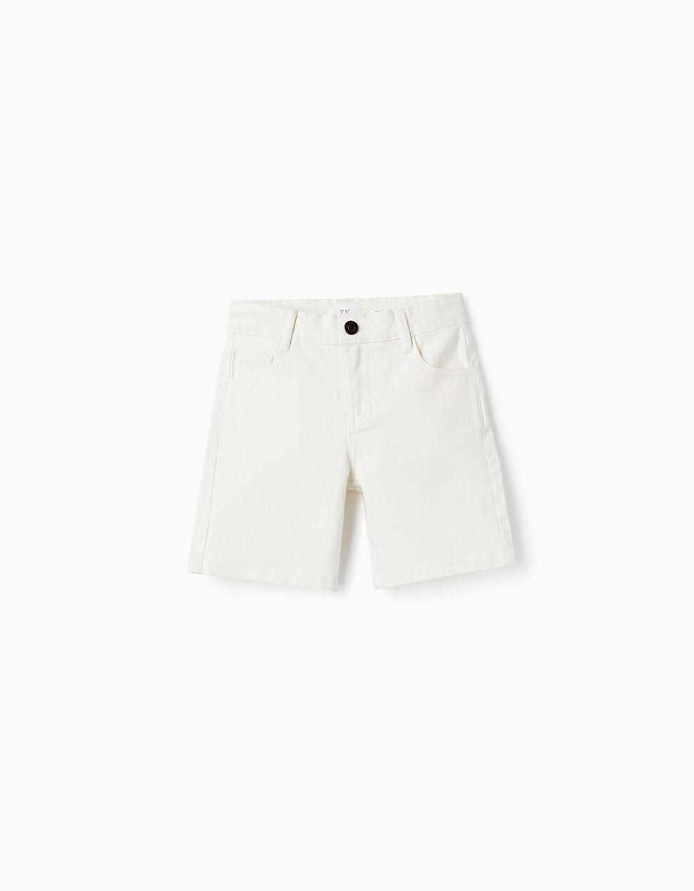 Short Blanco Zippy