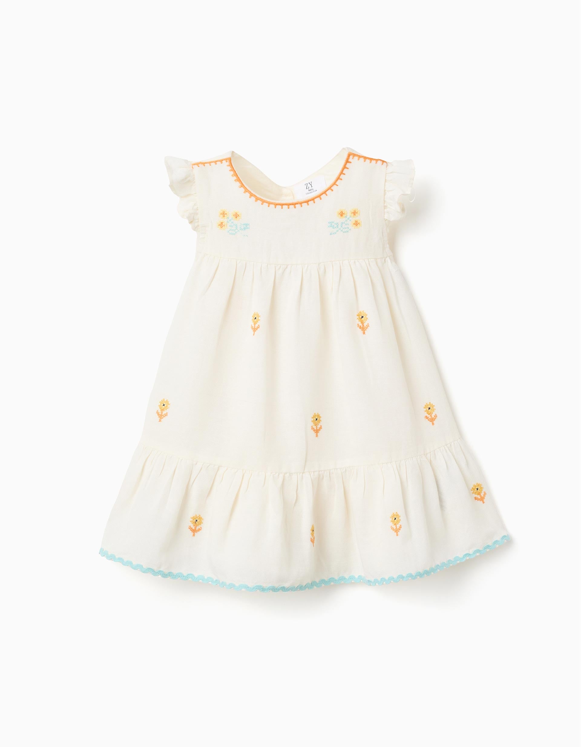 Vestido Linen Cotton Zippy