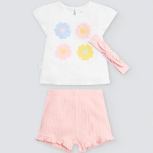 Conjunto Tres Piezas Flor