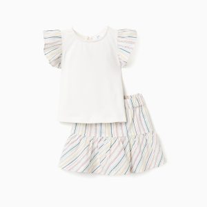 Cnjunto Falda Pantalon Y Camiseta Bebe